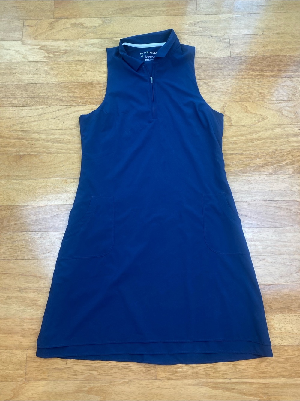 Peter Millar Carner Sleeveless Sport Dress Golf Tennis in Navy Size Medium